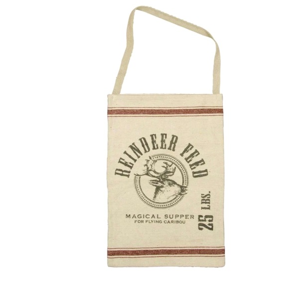 Reindeer‎ Feed Canvas Bag - Cream - Picture 1 of 3